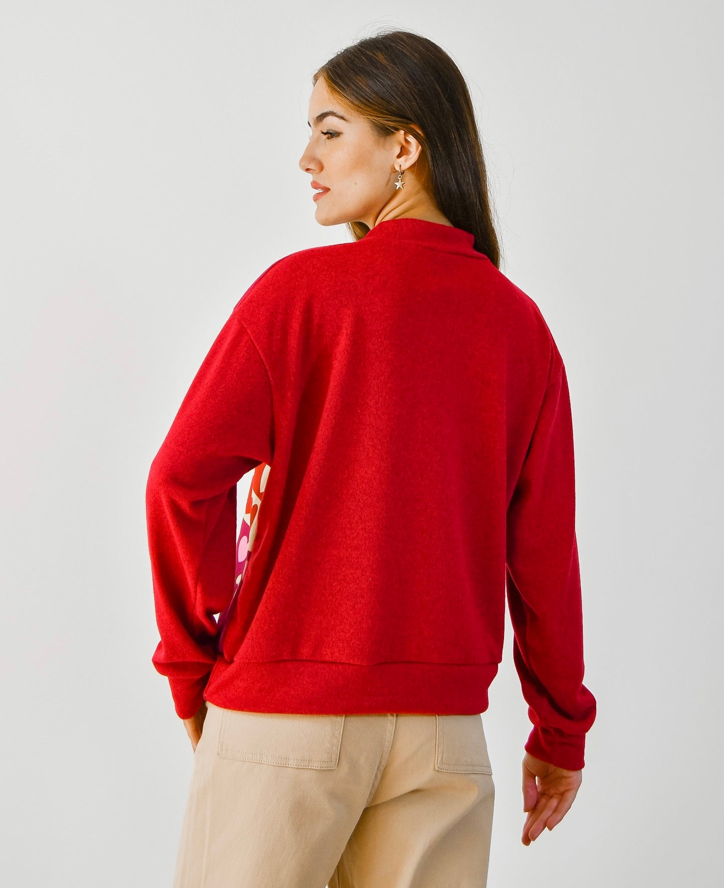 Sweater crop Cosmic Red