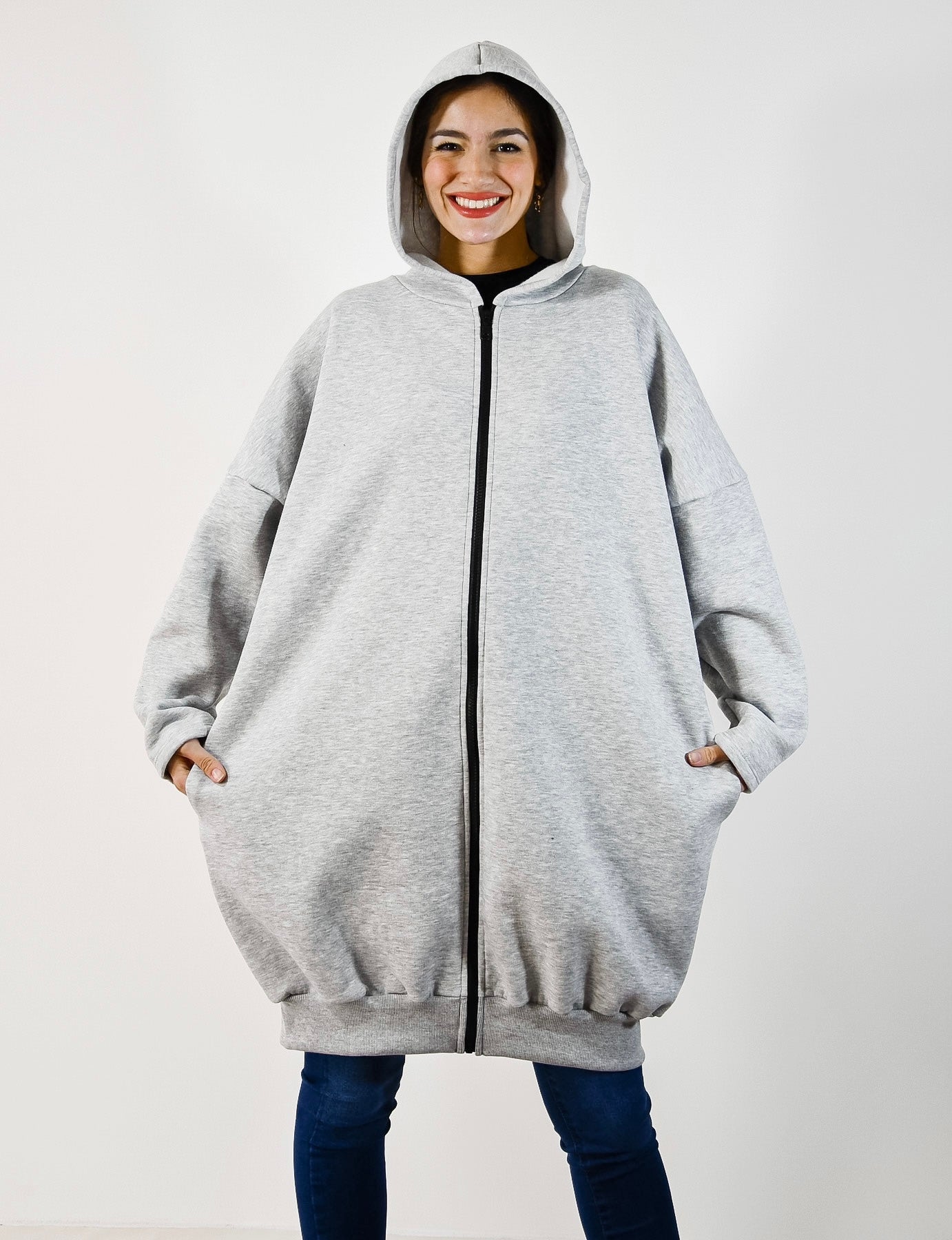 15 % en tu compra! Maxi camperon frisa bordado Mesina Sonreir