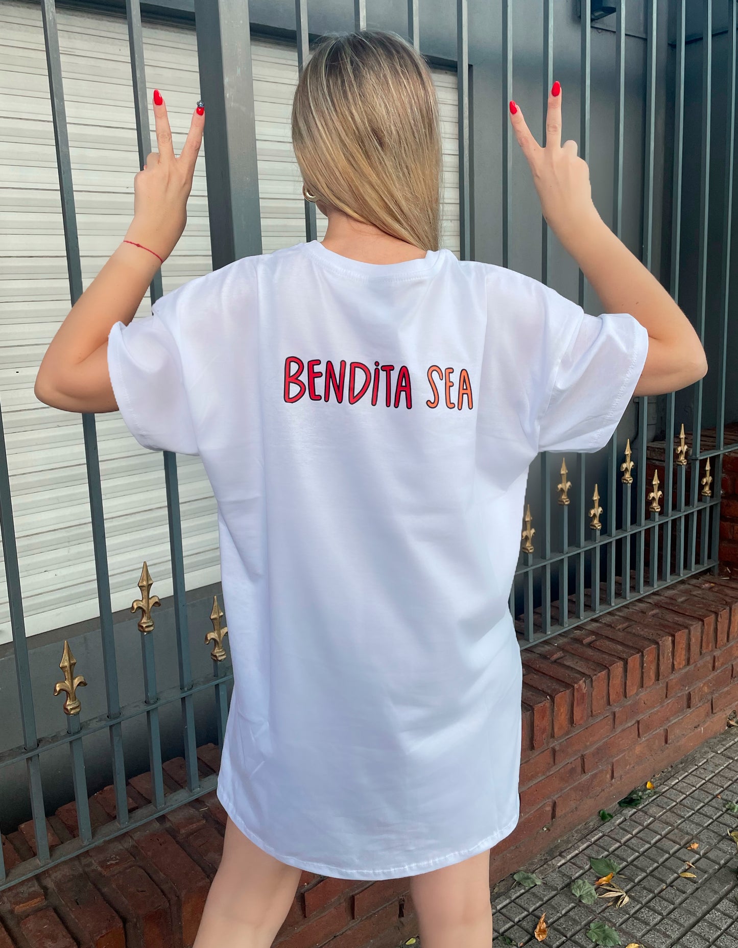 Remeron Lupe Bendita color blanca