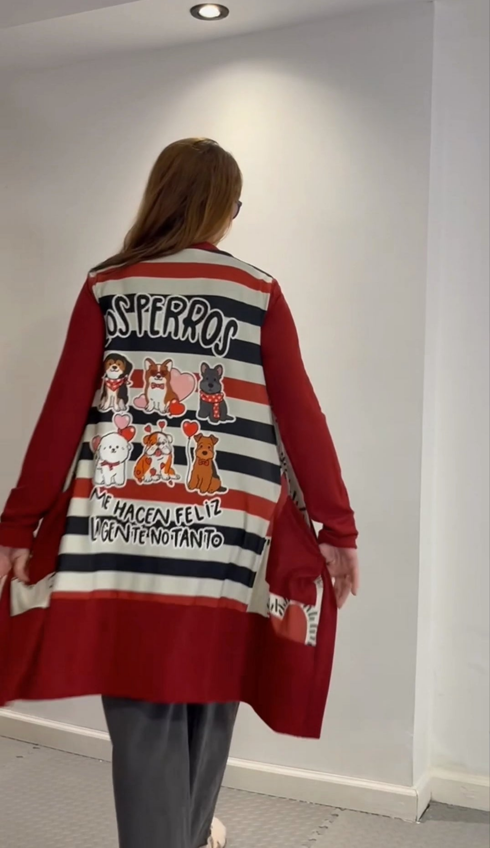 Saco Cloudy Perros rojo