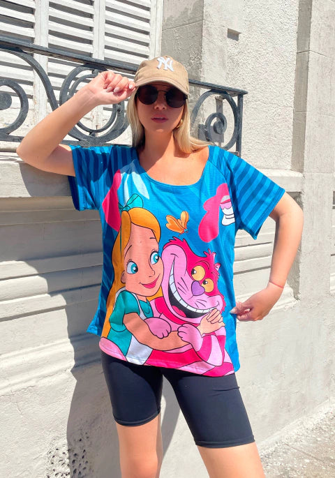 Remera Vibes Alicia Turquesa
