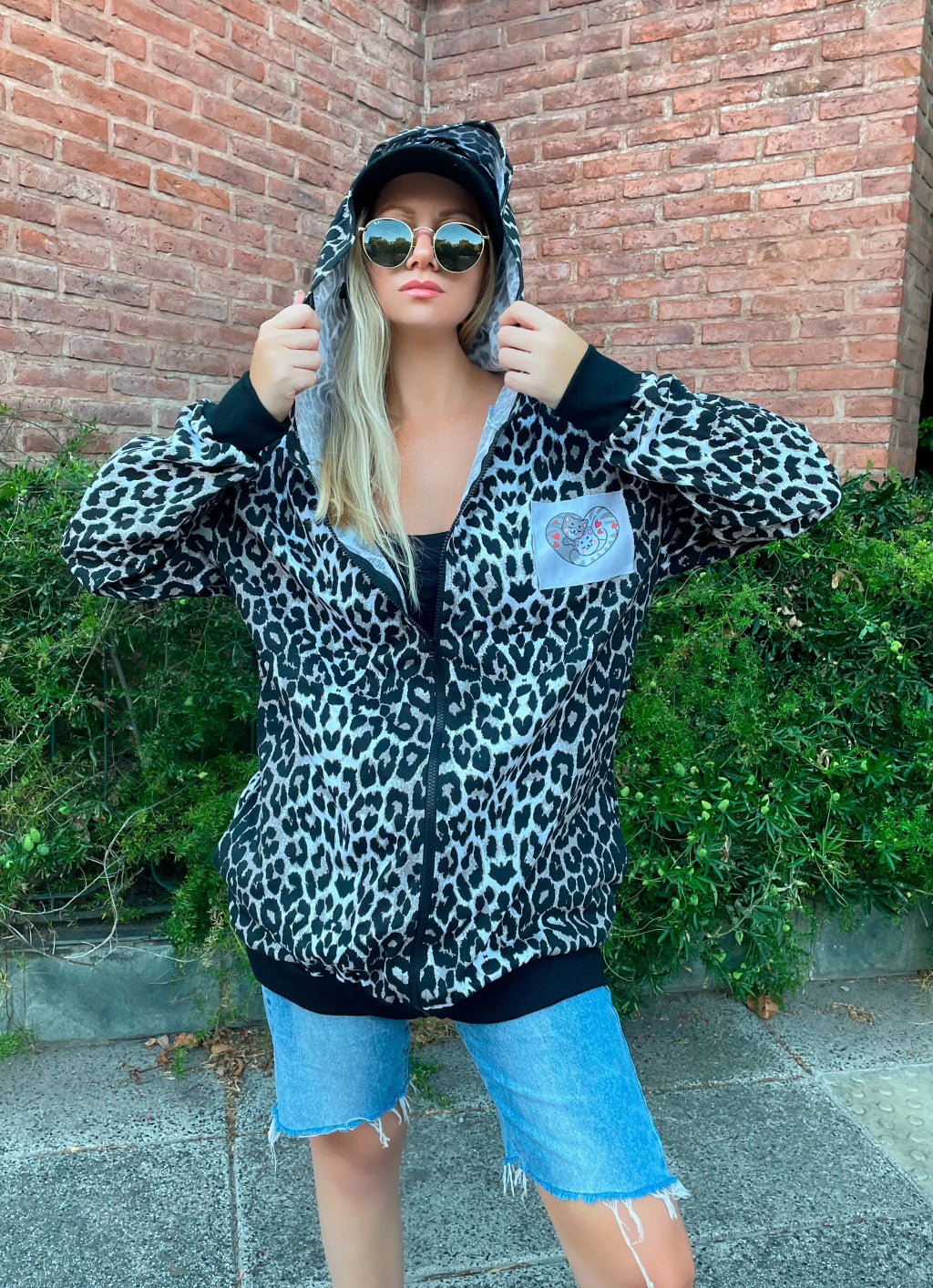 Campera Lola Gatos Animal Print
