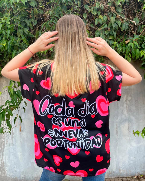 Remera Hanna Pantera Corazon