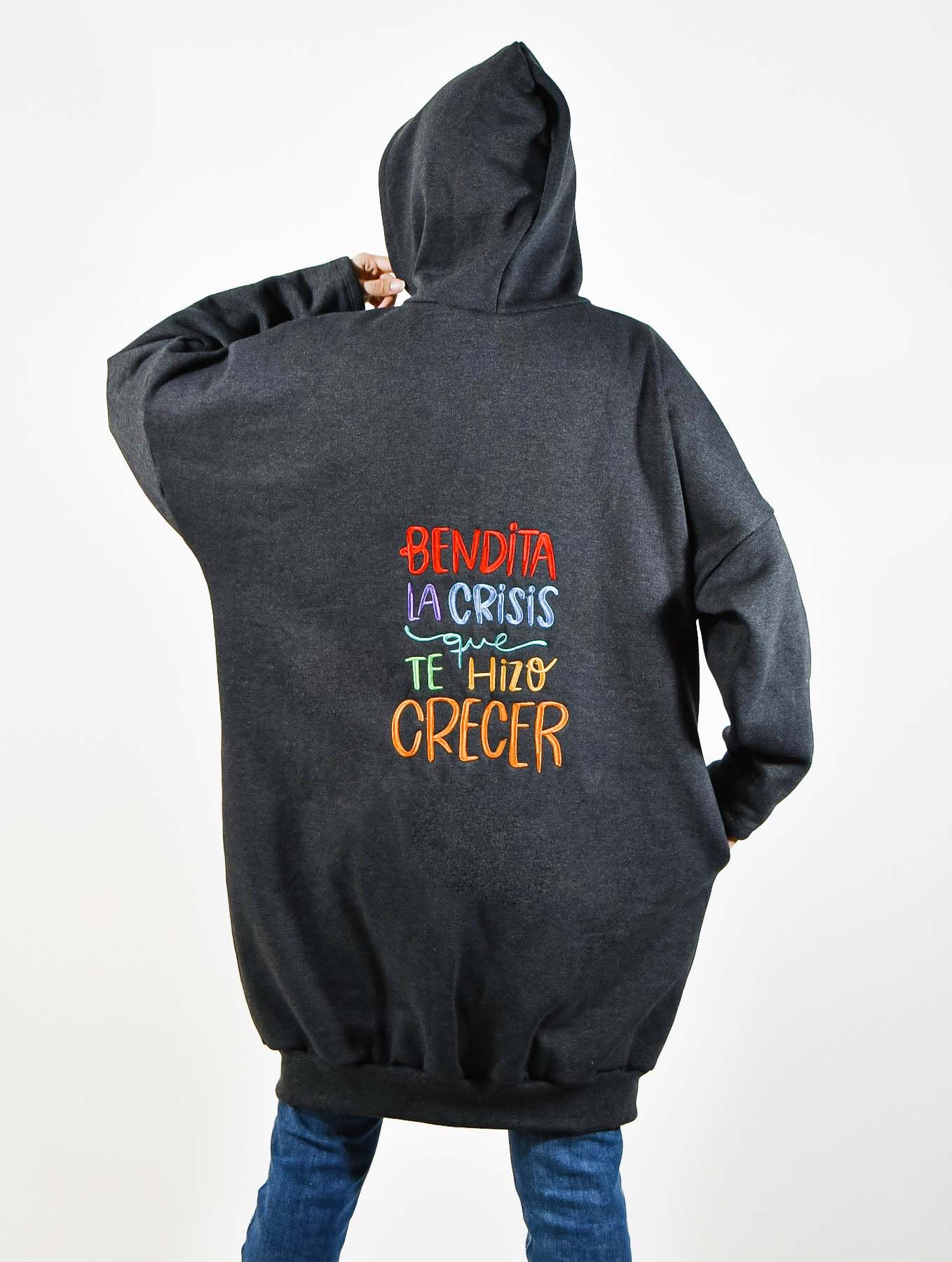 15% en tu compra! Maxi camperon frisa bordado Mesina Bendita