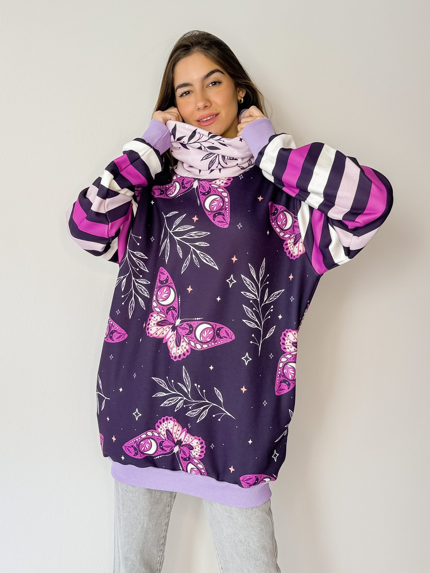 Buzo Frisado Nicole Butterfly Purple