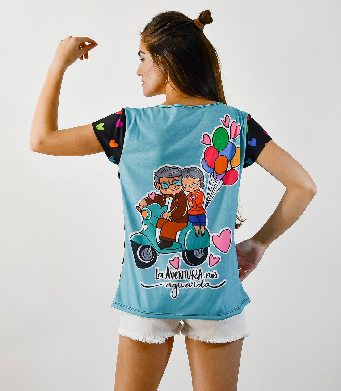 Remera Amber Up Turquesa