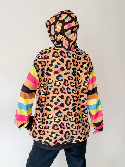 Buzo Frisado Marruecos Animalprint Fluo