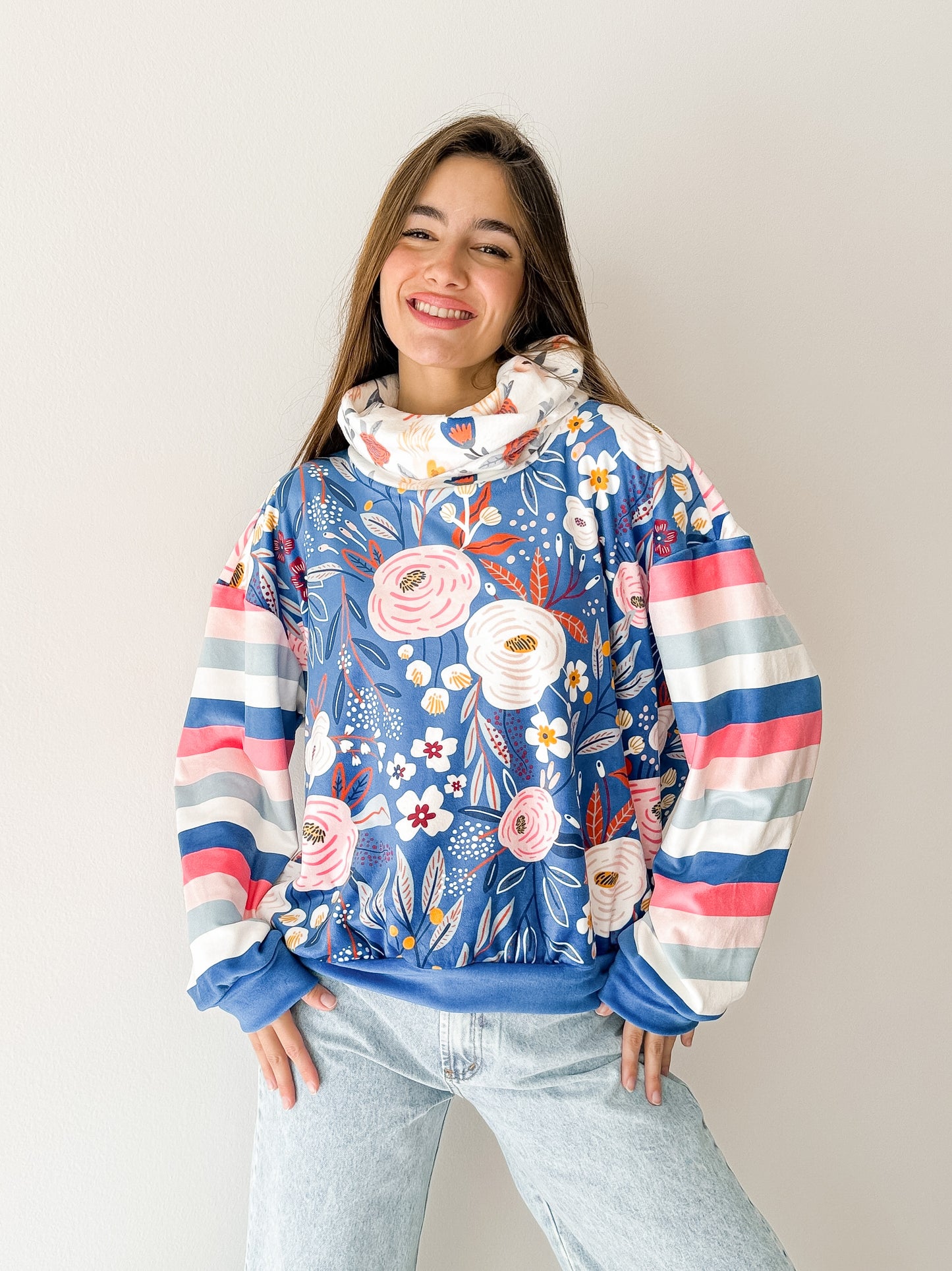 Buzo Soft-Frisa Flowers Indigo