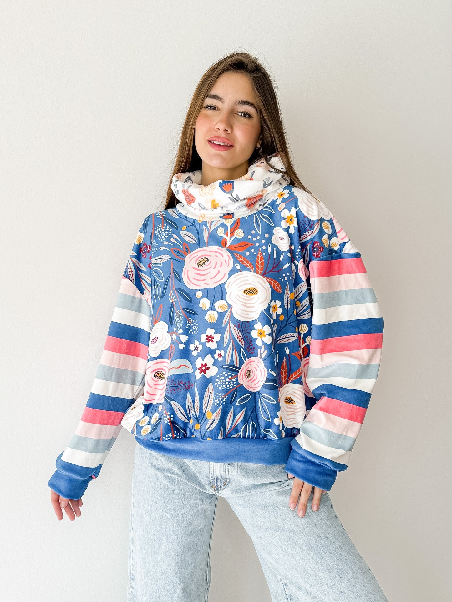 Buzo Soft-Frisa Flowers Indigo