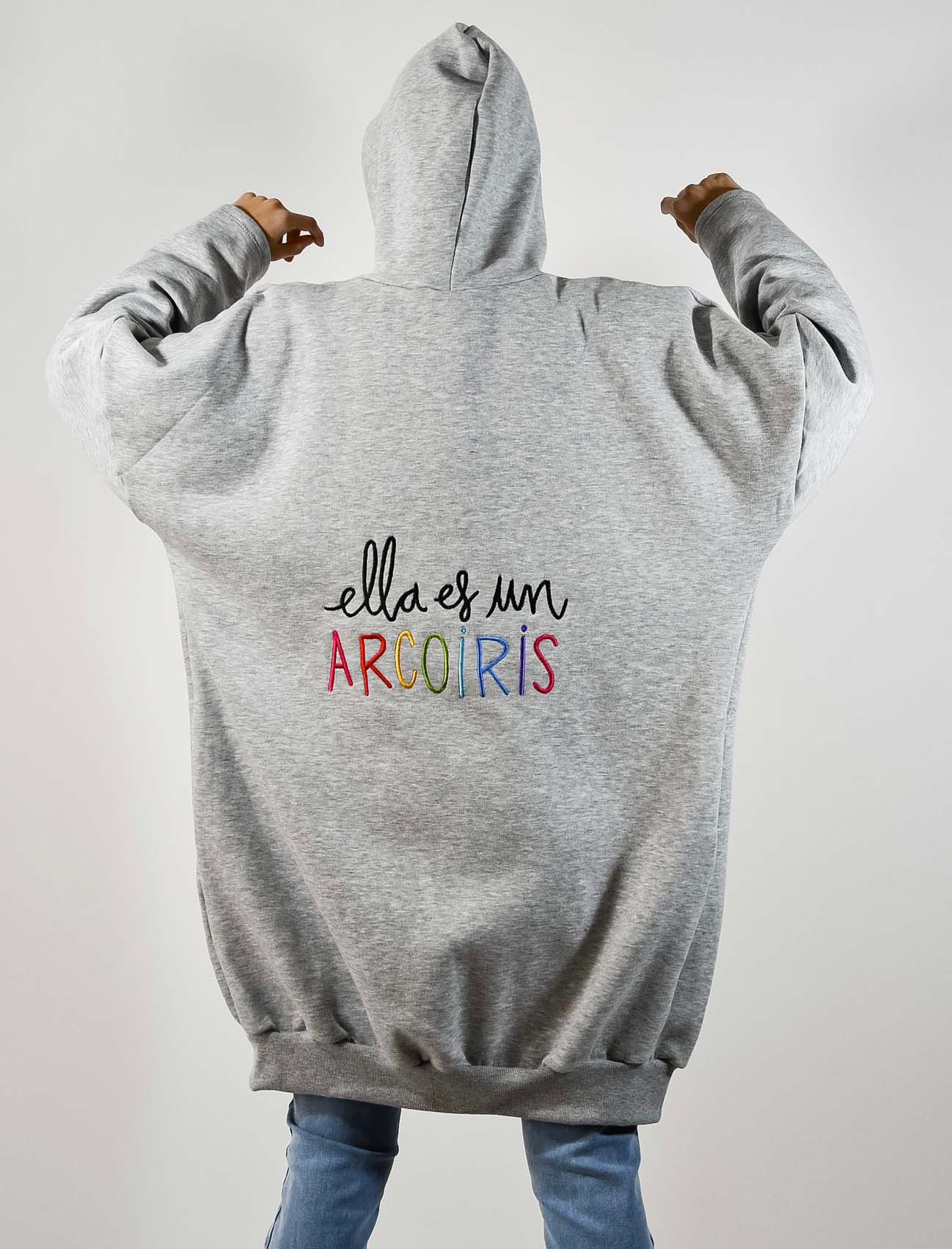 15% descuento en compra! Maxi camperon frisa bordado Mesina Arcoiris