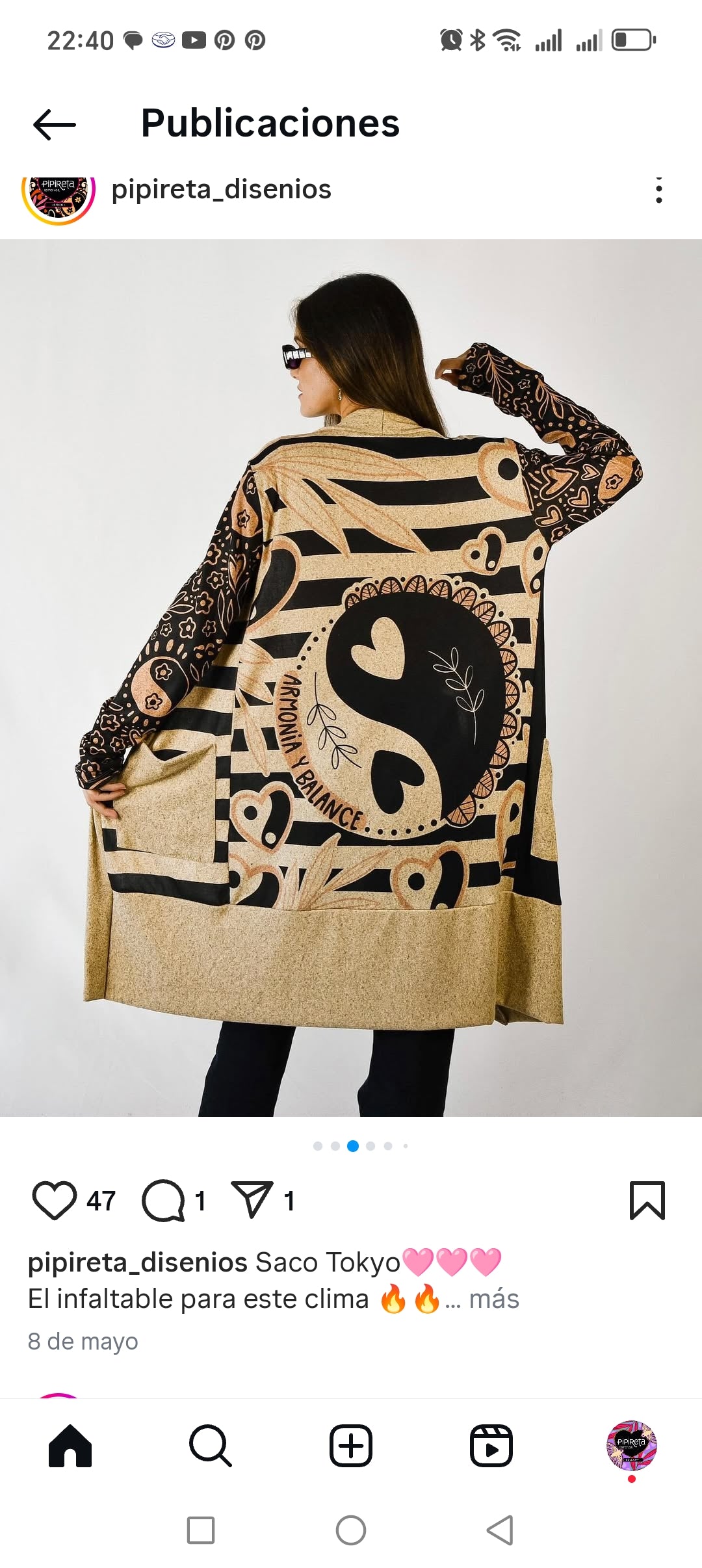 Saco Tokyo Armonia