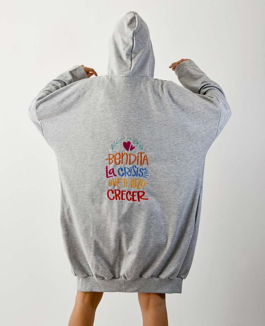 Camperon Bordado Lebron Gris Crecer