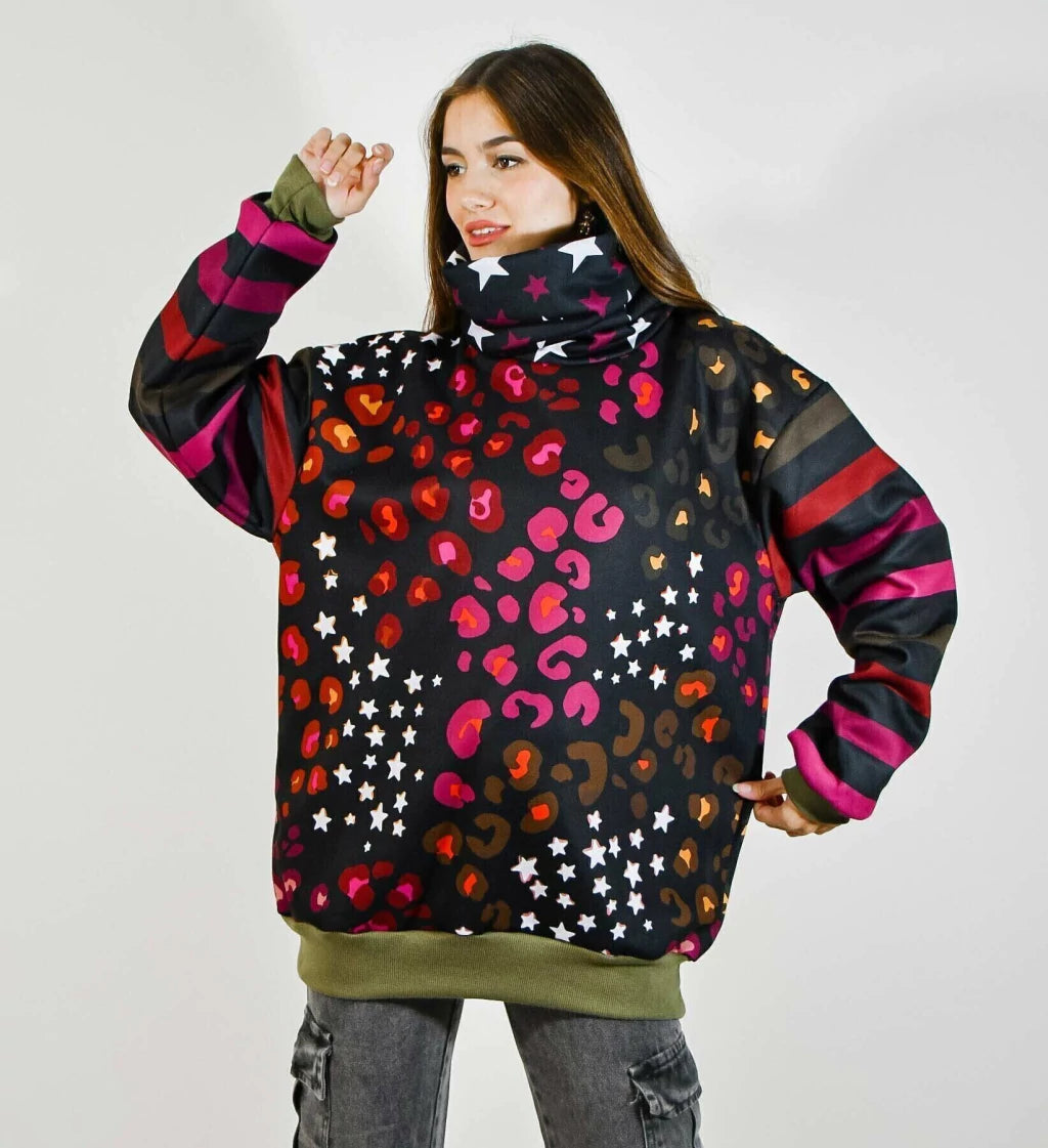 Buzo  Frisado Nicol Print Green