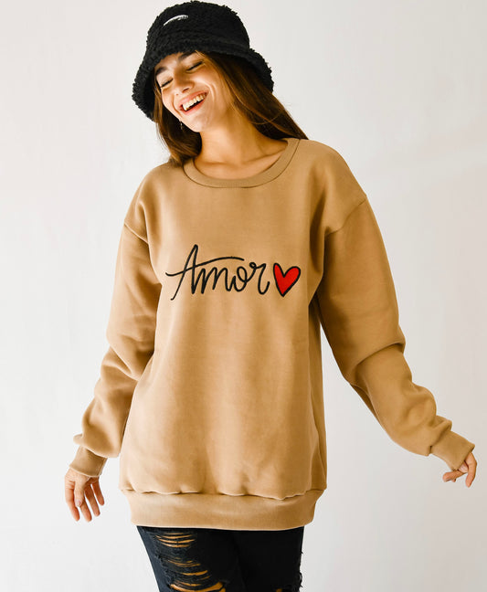 Buzo Friasado Jarry Amor Beige