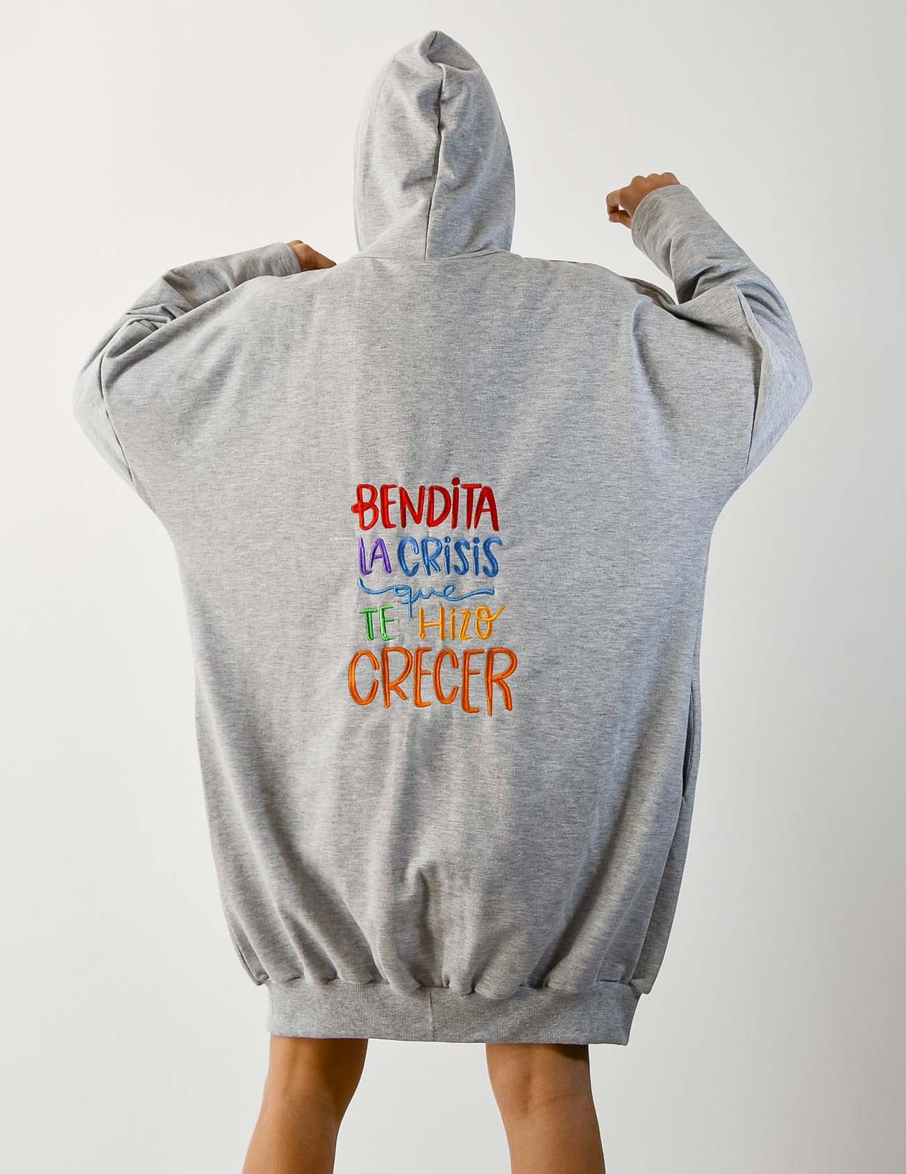 Camperon Bordado Lebron Gris Bendita