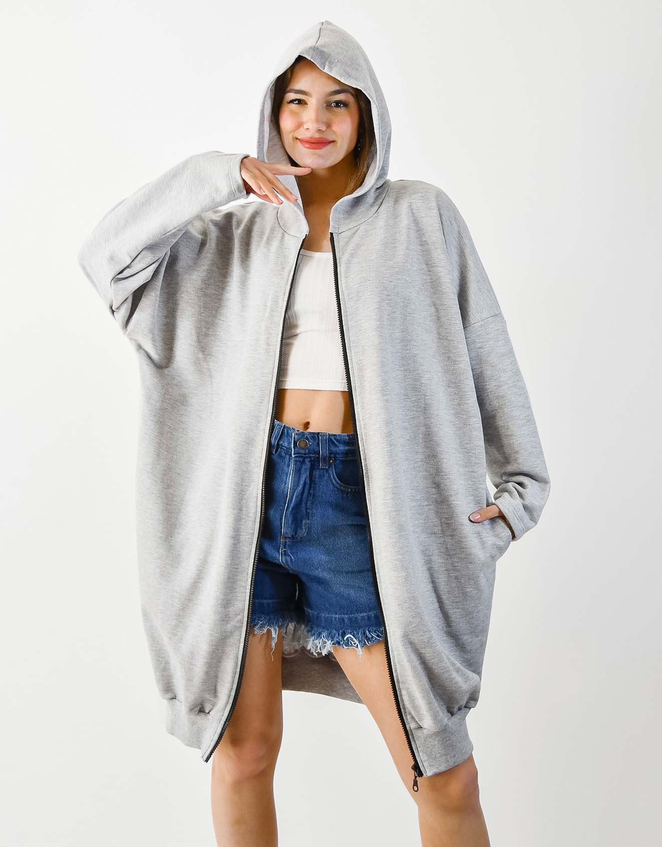 Camperon Bordado Lebron Gris Crecer