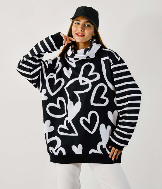 Buzo Frisa Nicoll Cuore Black