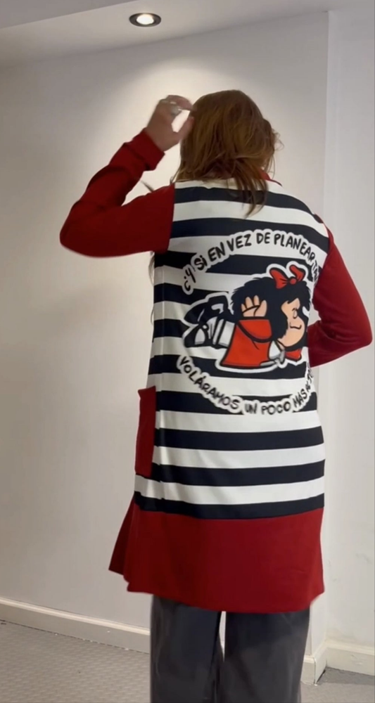 Saco Cloudy Mafalda rojo