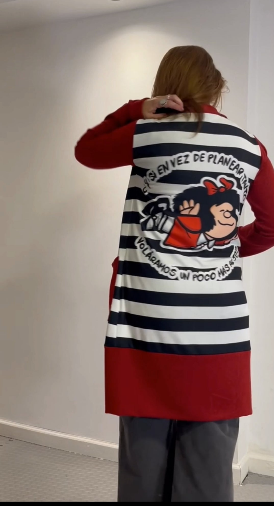 Saco Cloudy Mafalda rojo