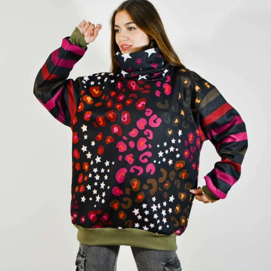 Buzo  Frisado Nicol Print Green