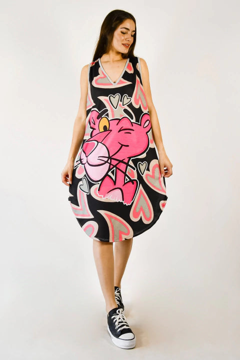 Vestido Aloha Pantera Rosa