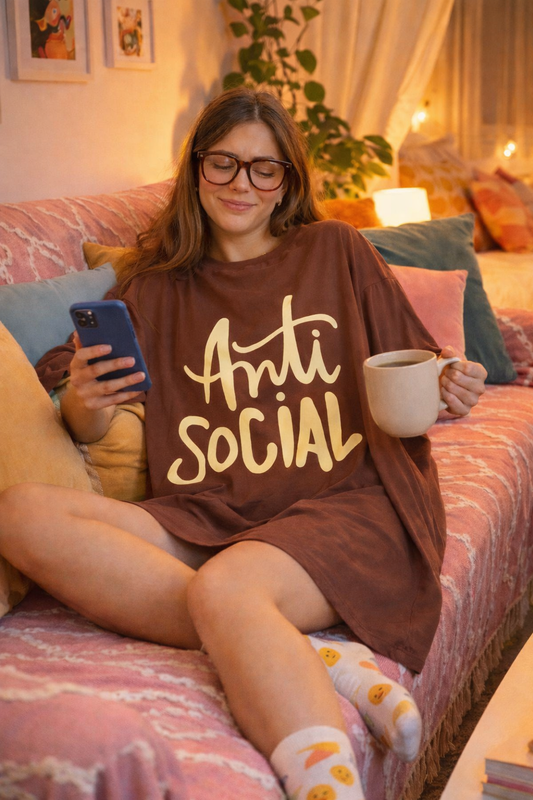 otoño 26 Remeron Lupe Anti social color chocolate