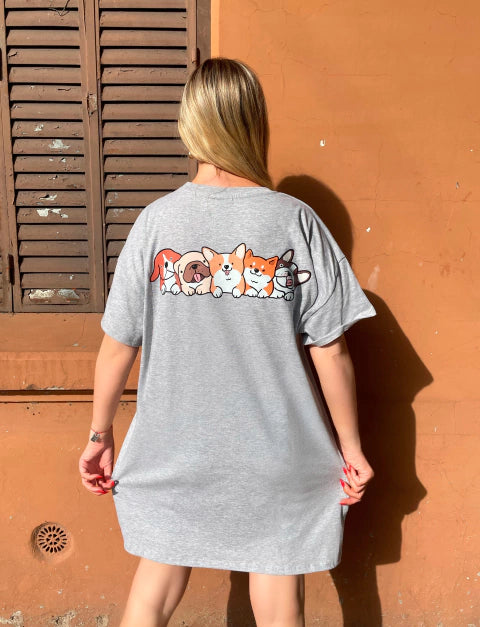 Remeron Lupe Los Perros color Gris