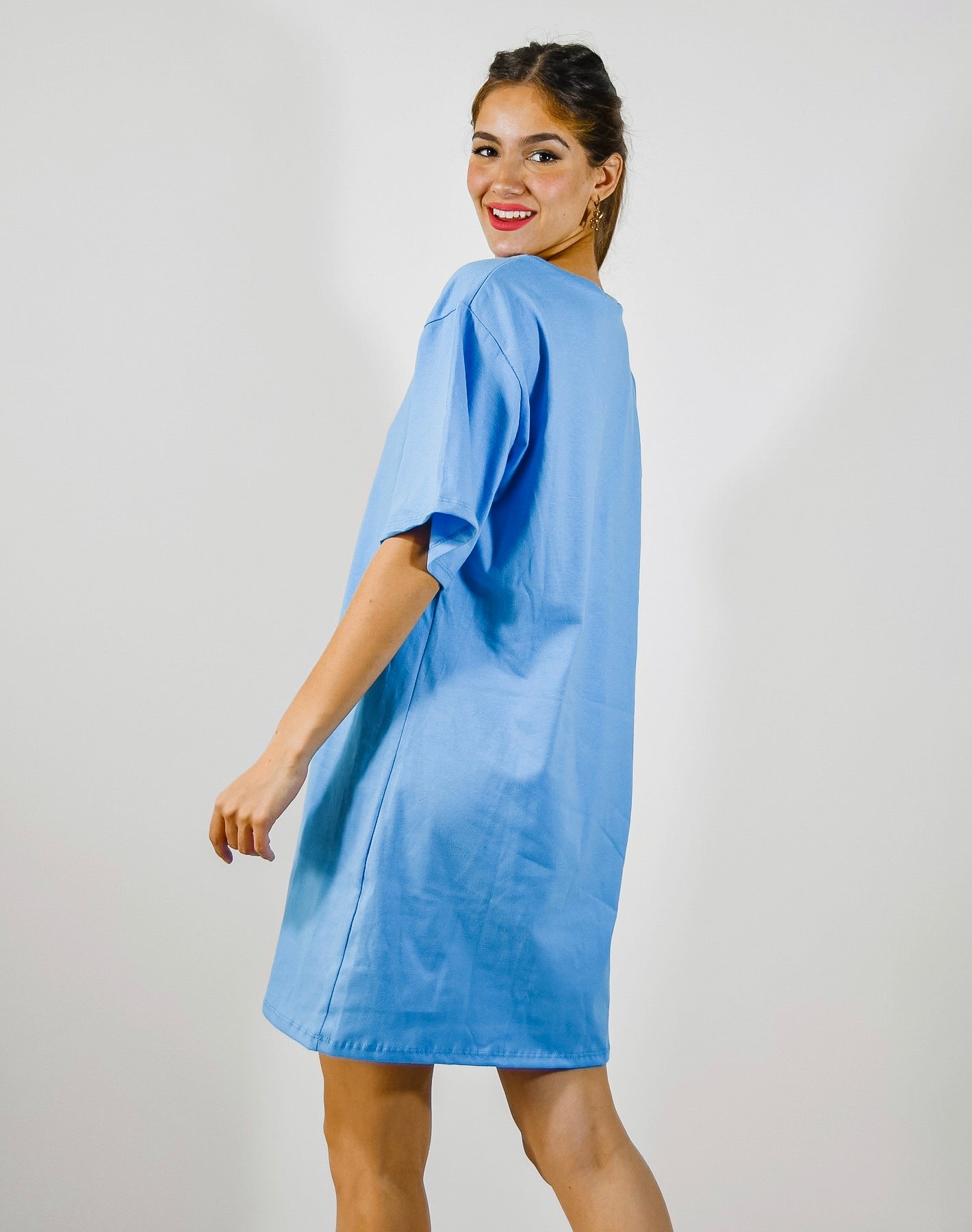 Vestido Bordado Nolita Tiempo Celeste