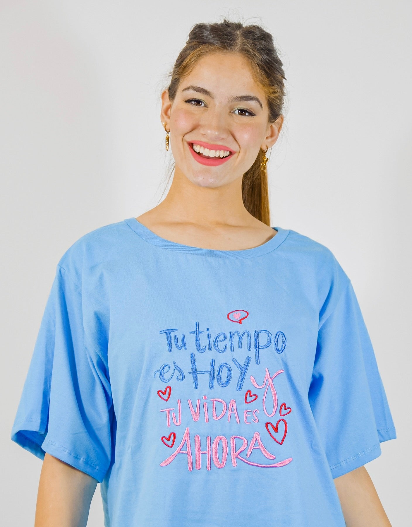 Vestido Bordado Nolita Tiempo Celeste