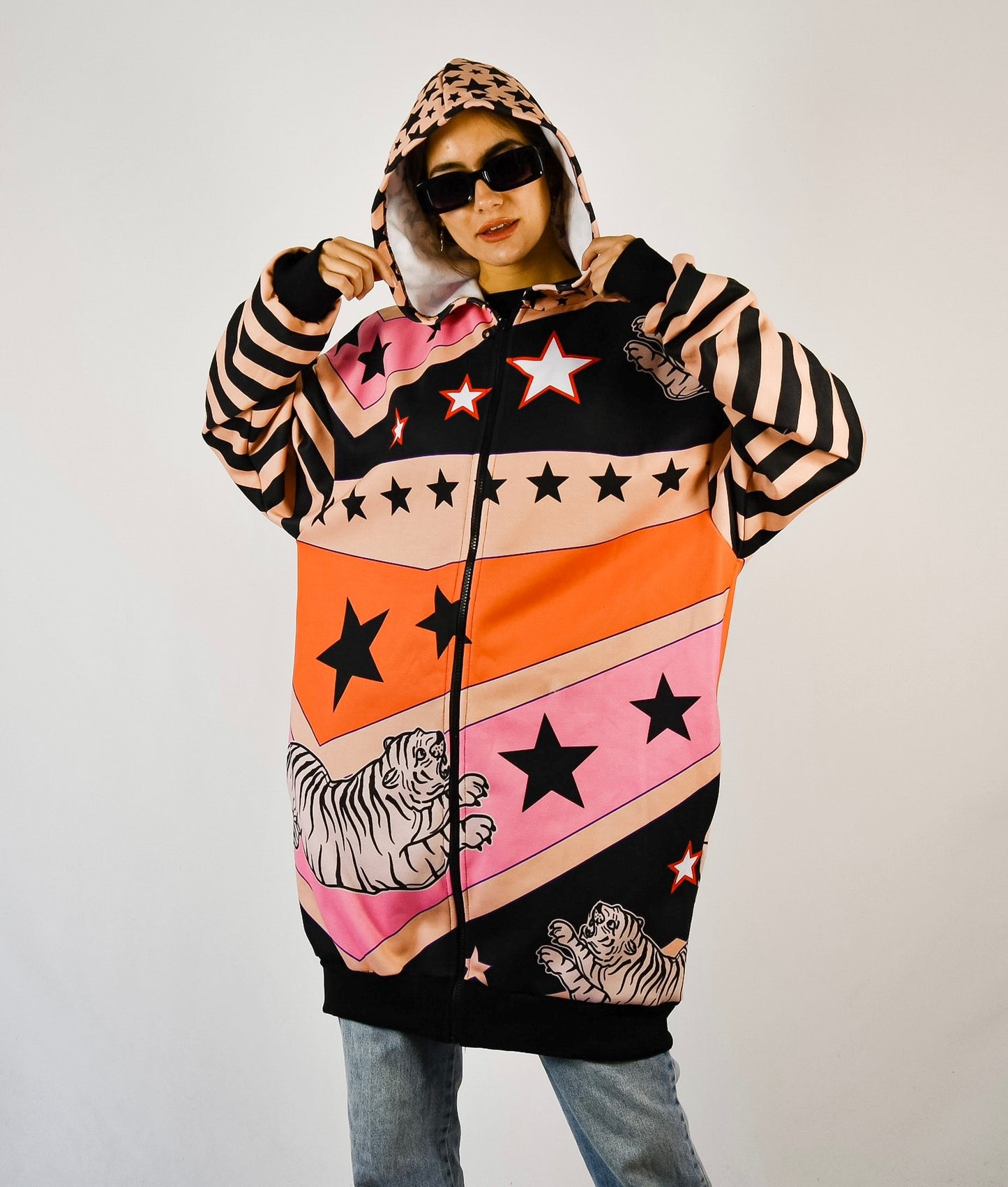 MaxiCamperon Frisado Curry Tiger