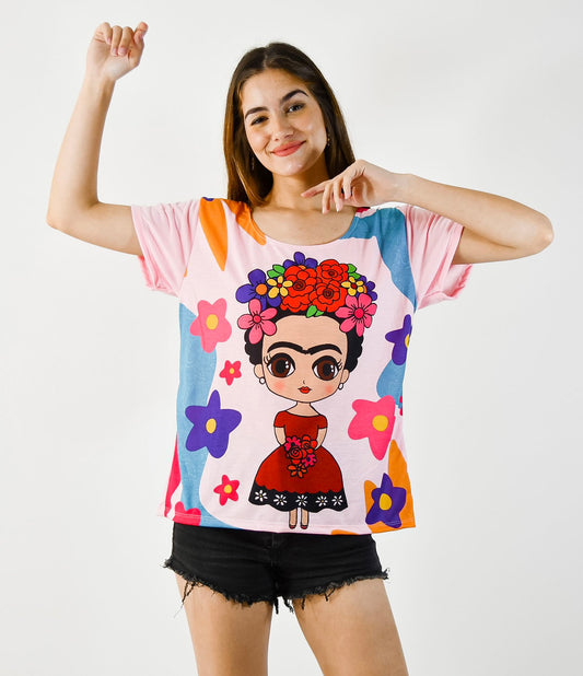 Remera Allen Rosa Frida