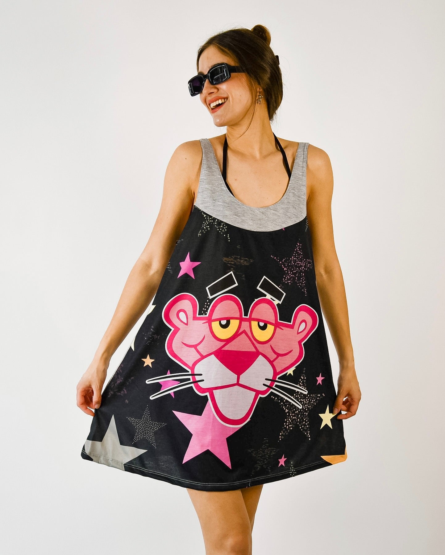 Vestido Maceio Pantera Rosa