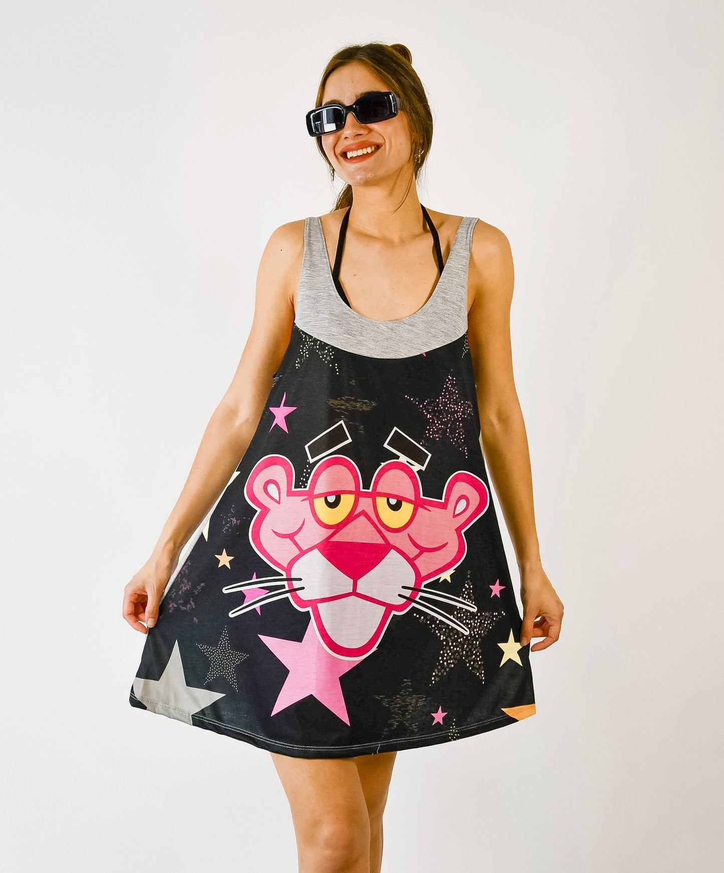 Vestido Maceio Pantera Rosa