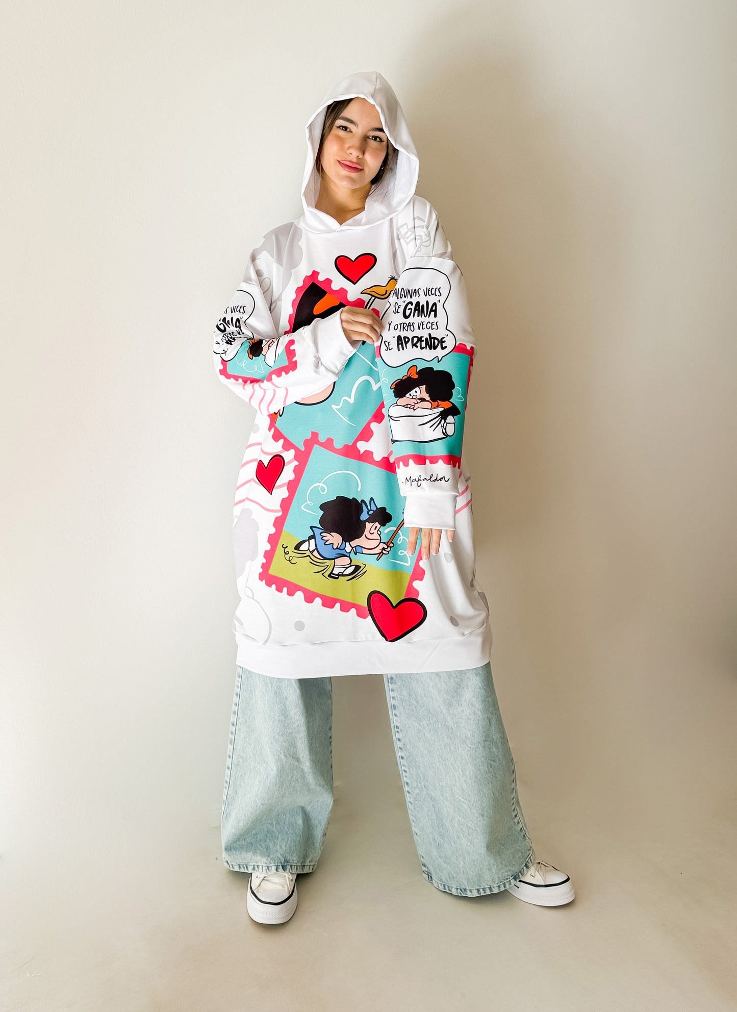 Maxi Buzo Wonka Mafalda White