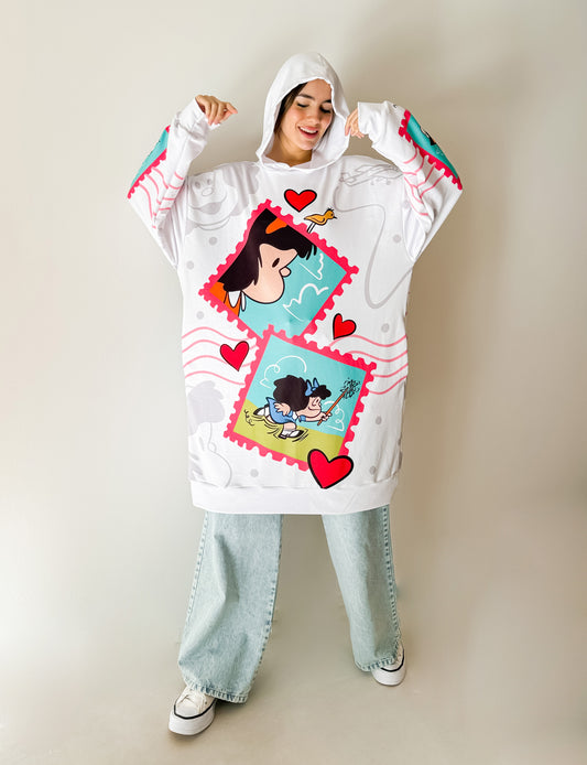 Maxi Buzo Wonka Mafalda White