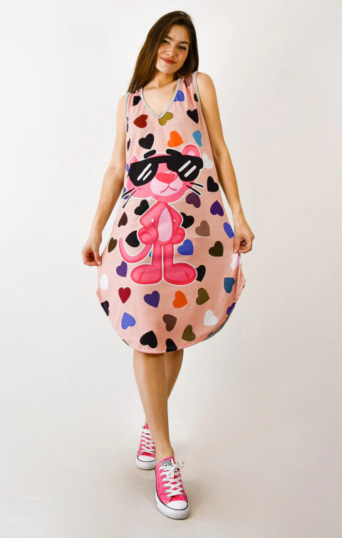 Vestido Aloha Pantera Rosa Baby