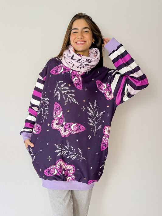 Buzo  Frisado Nicole Butterfly Purple
