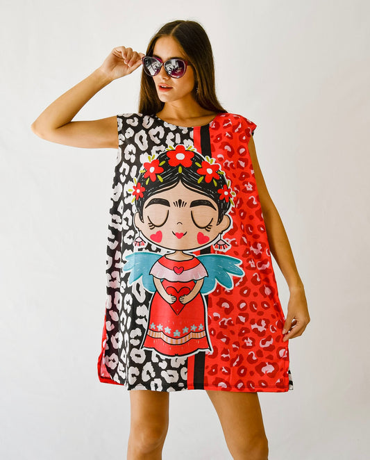 Musculosa Vestido Valia Frida Print