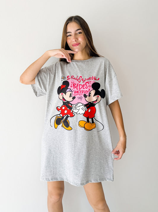 otoño 26 Remeron Lupe Mickey y Minnie color gris