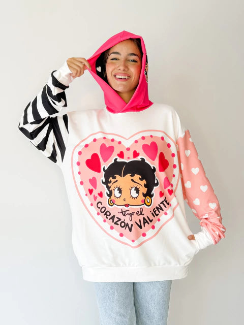 Buzo Funny Blanco Betty Boop