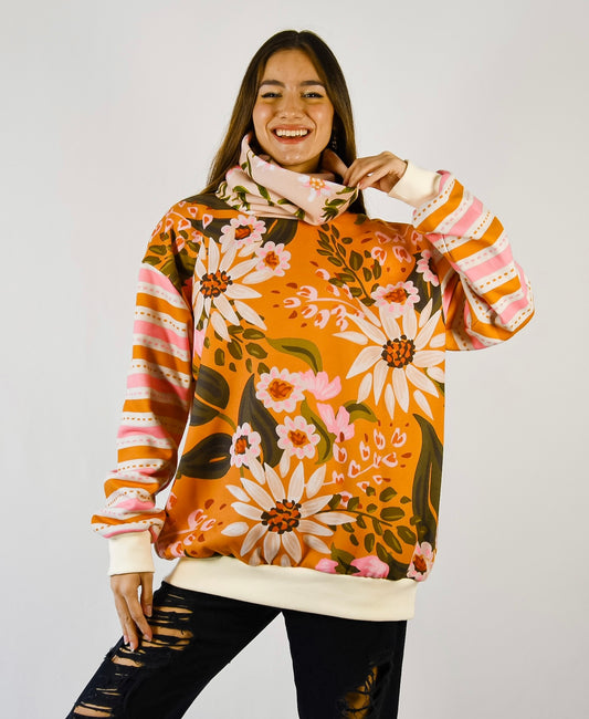 Buzo  Frisado Nicole Flowers