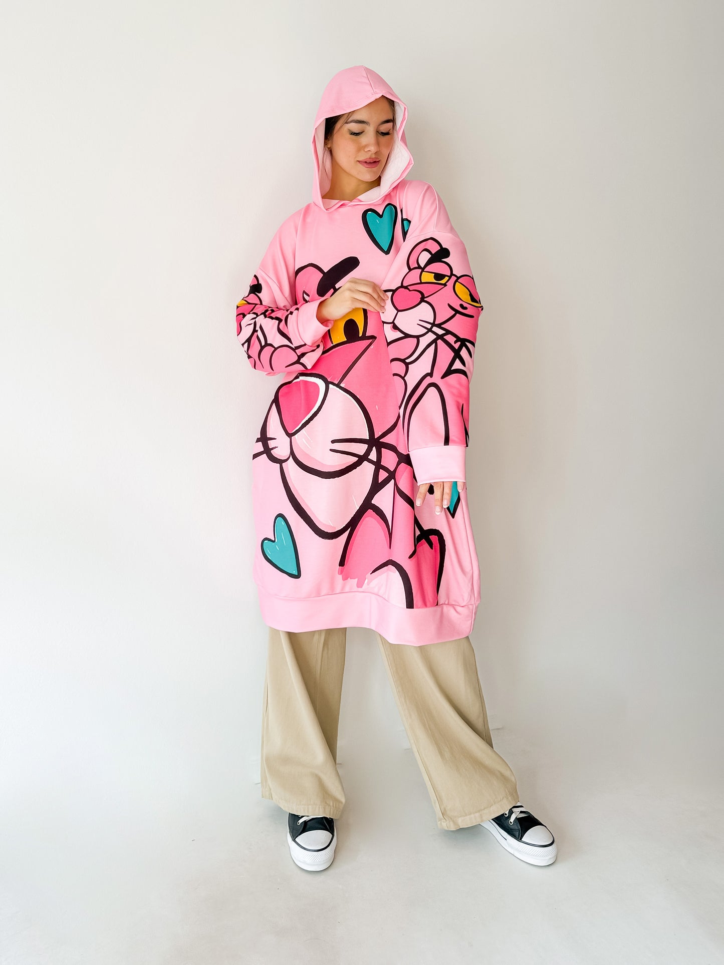 Maxi Buzo Wonka Pantera Pink