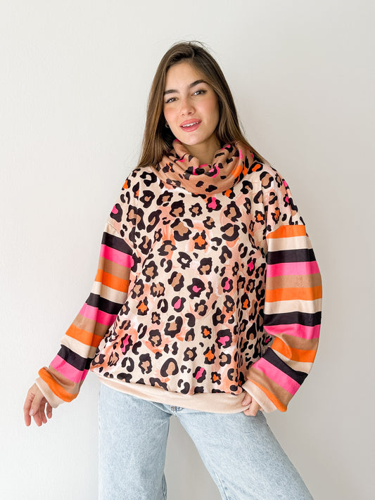 Buzo Soft-Frisa Animal Peach