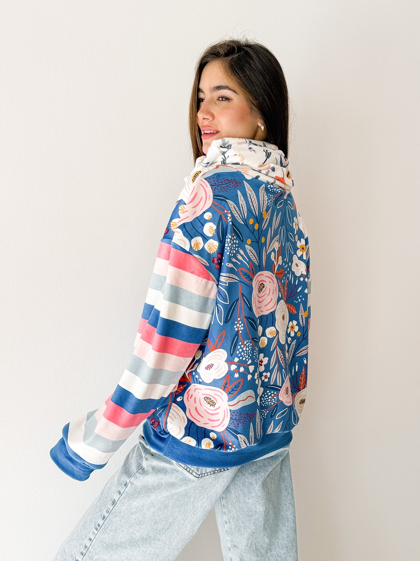 Buzo Soft-Frisa Flowers Indigo