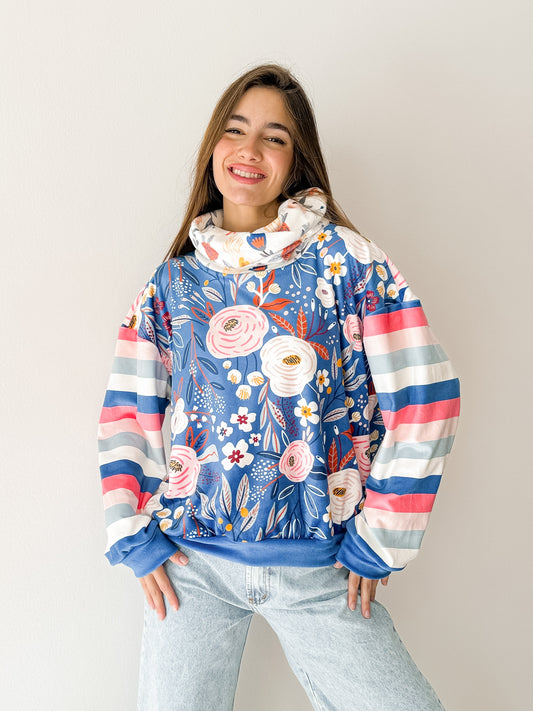 Buzo Soft-Frisa Flowers Indigo