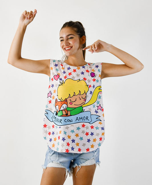 Musculosa Letonia Principito Stars