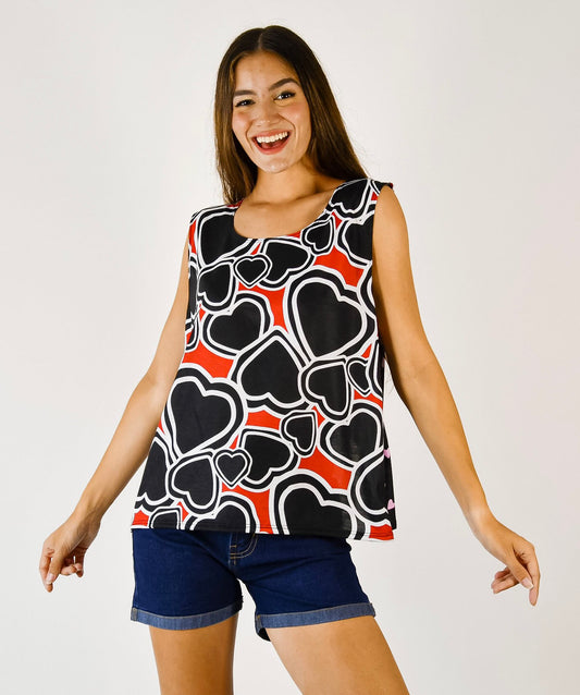 Musculosa Charlotte Cuore Red