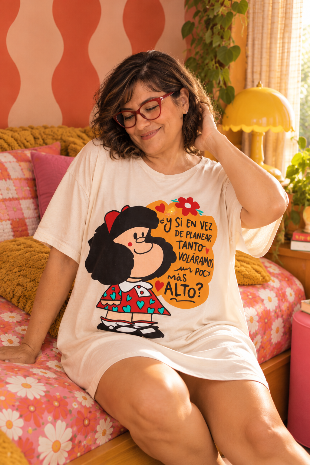 Primavera Remeron Lupe Mafalda color blanco off